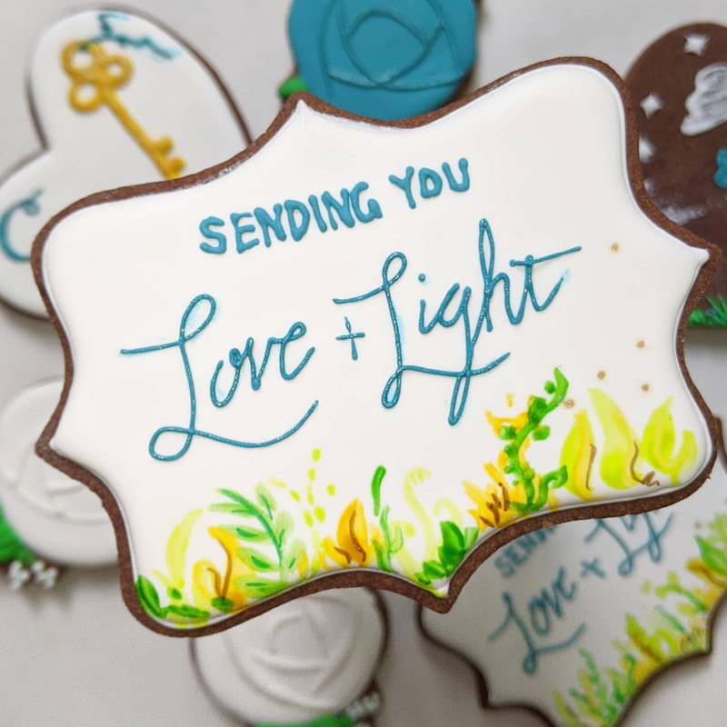 Sending you love and light sympathy cookie
