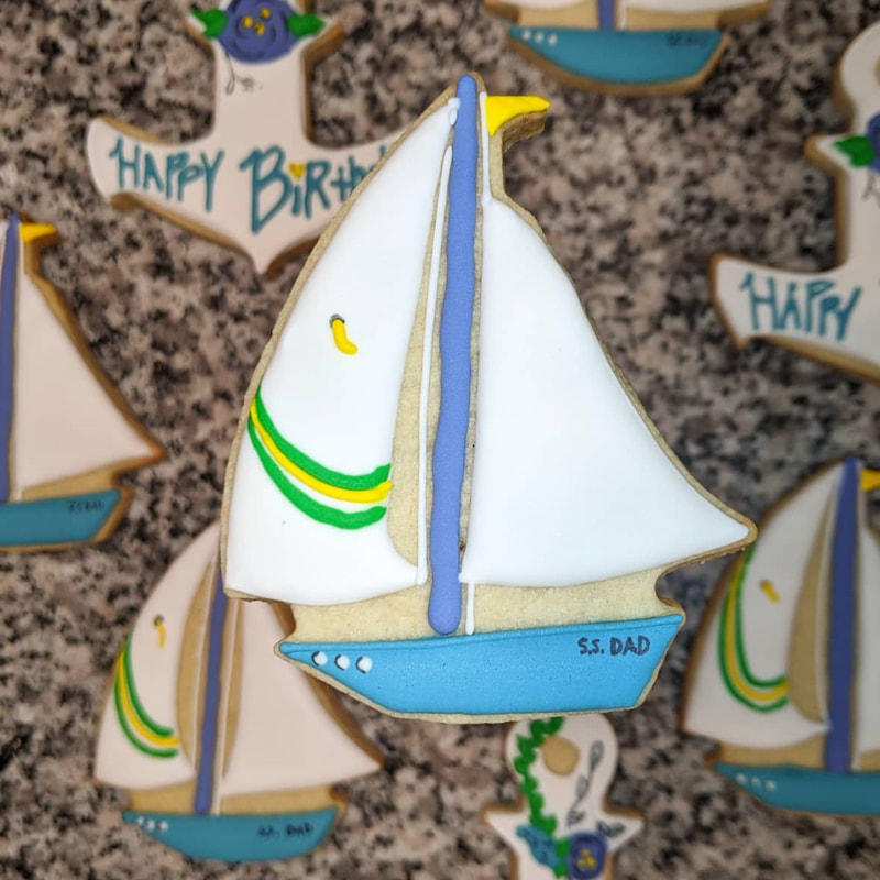 Sailboat cookie